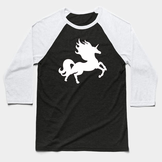 Invisible Pink Unicorn Baseball T-Shirt by XOOXOO